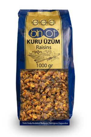 Binot Kuru Üzüm 1000 Gr Büyük Paket