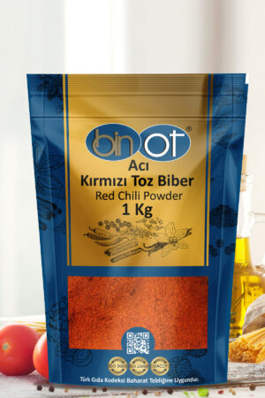Binot Kırmızı Toz Biber 1000 Gr Kilitli Torba